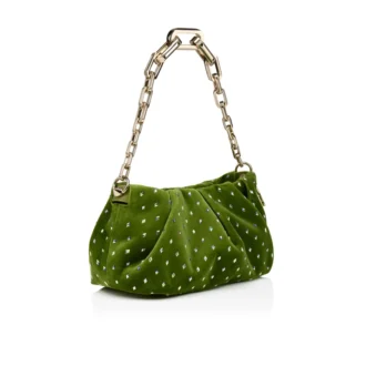 Eva Small – Schultertasche – Samt und Strass – Haiiro