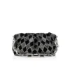 Eva Small – Schultertasche – Veau Velours und rautenförmige Strasssteine – Schwarz Eva Small – Schultertasche – Veau Velours und rautenförmige Strasssteine – Schwarz