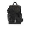 Explorafunk Small – Rucksack – Stoff, Kalbsvelours und Nieten – Schwarz Explorafunk Small – Rucksack – Stoff, Kalbsvelours und Nieten – Schwarz