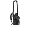 Explorafunk Small – Rucksack – Stoff, Kalbsvelours und Nieten – Schwarz Explorafunk Small – Rucksack – Stoff, Kalbsvelours und Nieten – Schwarz