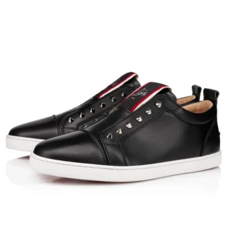 F.A.V Fique a Vontade – Slip-On-Sneaker – Kalbsleder – Schwarz – Herren