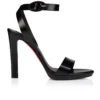 Fanny Sandal – 120 mm Riemchensandalen – Patiniertes Kalbsleder – Schwarz – Damen Fanny Sandal – 120 mm Riemchensandalen – Patiniertes Kalbsleder – Schwarz – Damen