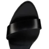 Fanny Sandal – 120 mm Riemchensandalen – Patiniertes Kalbsleder – Schwarz – Damen Fanny Sandal – 120 mm Riemchensandalen – Patiniertes Kalbsleder – Schwarz – Damen