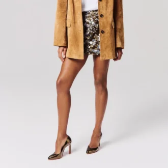 Fannylove – 100-mm-Pumps – Laminiertes Kalbsleder – Bronzo – Damen