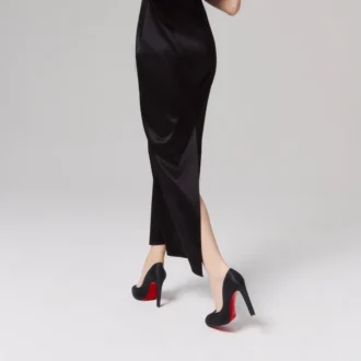 Fannylove Alta – 120-mm-Pumps – Krepp-Satin – Schwarz – Damen