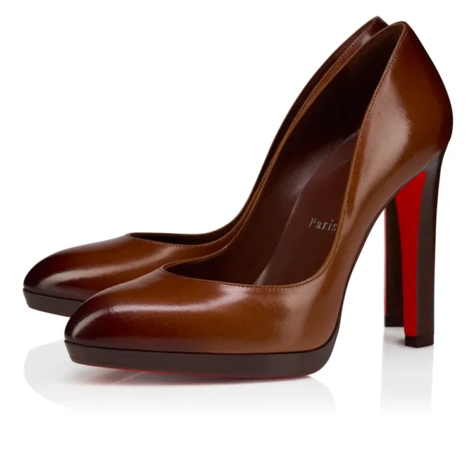 Fannylove Alta – 120-mm-Pumps – patiniertes Kalbsleder – dunkles Karminrot – Damen