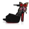 Farfa Luna – 120 mm Riemchensandalen – Samt – Schwarz – Damen Farfa Luna – 120 mm Riemchensandalen – Samt – Schwarz – Damen