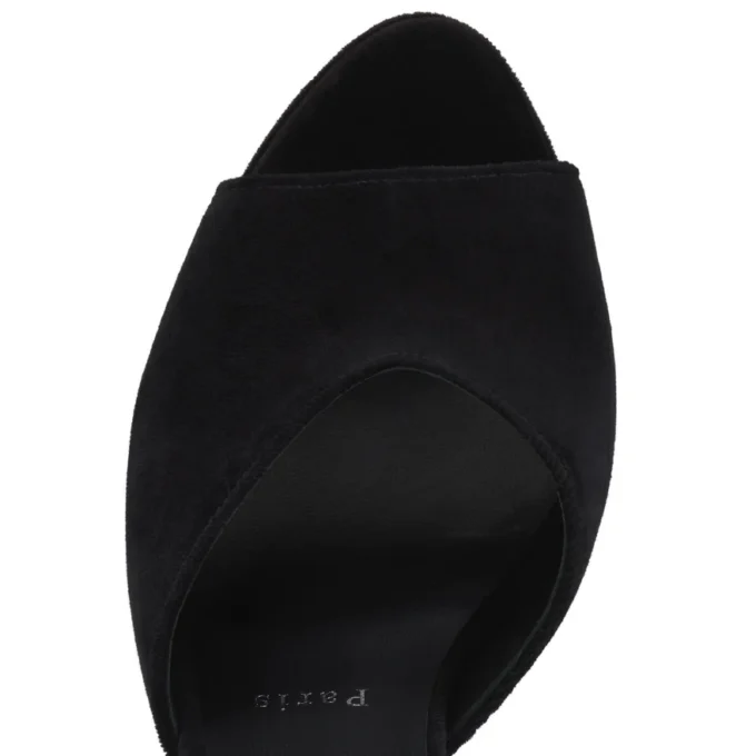 Farfa Luna – 120 mm Riemchensandalen – Samt – Schwarz – Damen Farfa Luna – 120 mm Riemchensandalen – Samt – Schwarz – Damen