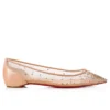 Follies Strass – Ballerinas – Mesh, Kalbsvelours und Strass – Helle Seide – Damen Follies Strass – Ballerinas – Mesh, Kalbsvelours und Strass – Helle Seide – Damen