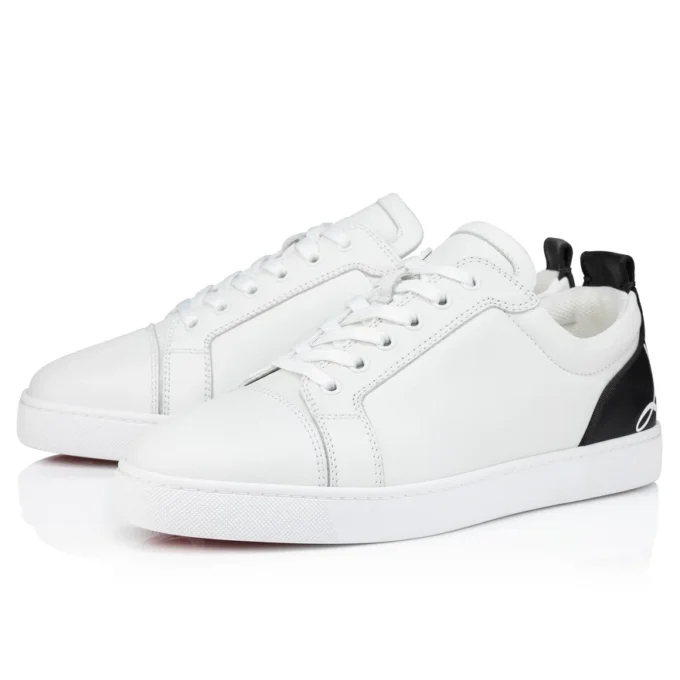Fun Louis Junior – Sneaker – Glattes Kalbsleder – Weiß – Herren Fun Louis Junior – Sneaker – Glattes Kalbsleder – Weiß – Herren