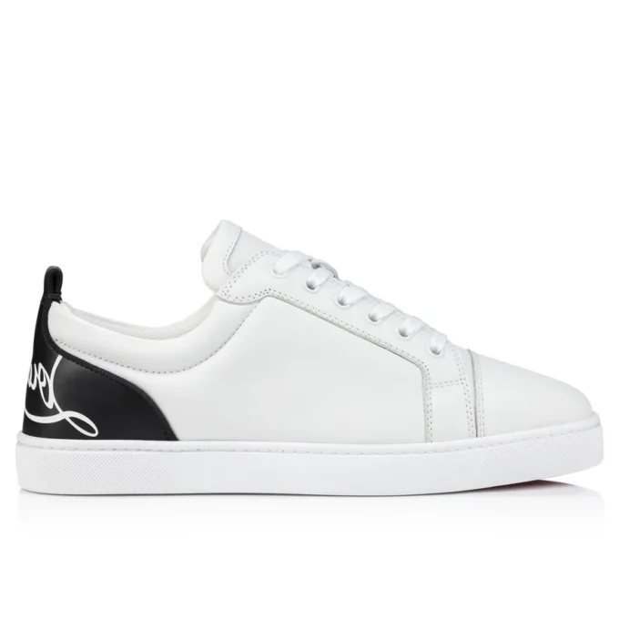 Fun Louis Junior – Sneaker – Glattes Kalbsleder – Weiß – Herren Fun Louis Junior – Sneaker – Glattes Kalbsleder – Weiß – Herren