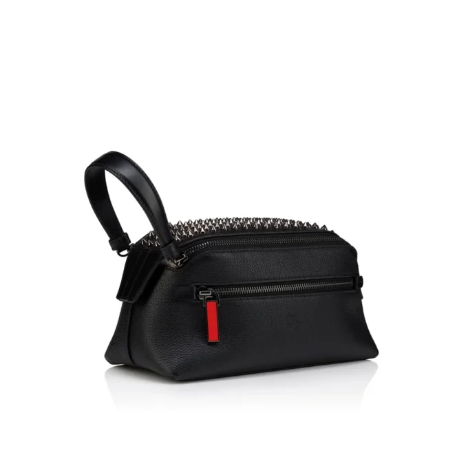 Funky – Beutel – Kalbsleder und Spikes – Schwarz Funky – Beutel – Kalbsleder und Spikes – Schwarz