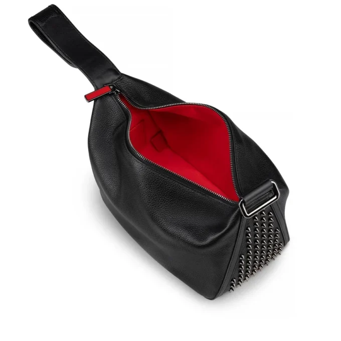 Funky – Beutel – Kalbsleder und Spikes – Schwarz Funky – Beutel – Kalbsleder und Spikes – Schwarz