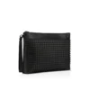 Funky – Pouch – genarbtes Kalbsleder und Spikes – Schwarz Funky – Pouch – genarbtes Kalbsleder und Spikes – Schwarz