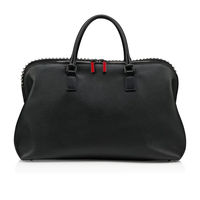 Funky – Reisetasche – genarbtes Kalbsleder und Spikes – Schwarz Funky – Reisetasche – genarbtes Kalbsleder und Spikes – Schwarz