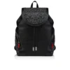 Funky – Rucksack – genarbtes Kalbsleder, Strass und Nieten – Schwarz Funky – Rucksack – genarbtes Kalbsleder, Strass und Nieten – Schwarz