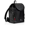Funky – Rucksack – genarbtes Kalbsleder, Strass und Nieten – Schwarz Funky – Rucksack – genarbtes Kalbsleder, Strass und Nieten – Schwarz