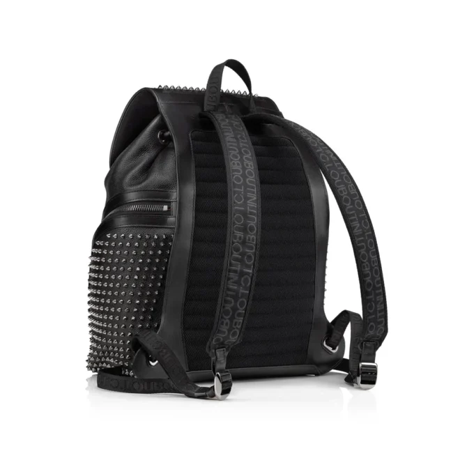 Funky – Rucksack – Kalbsleder und Spikes – Schwarz Funky – Rucksack – Kalbsleder und Spikes – Schwarz