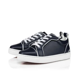 Funnyto – Low-Top-Sneaker – Kalbsleder – Marineblau – Kinder