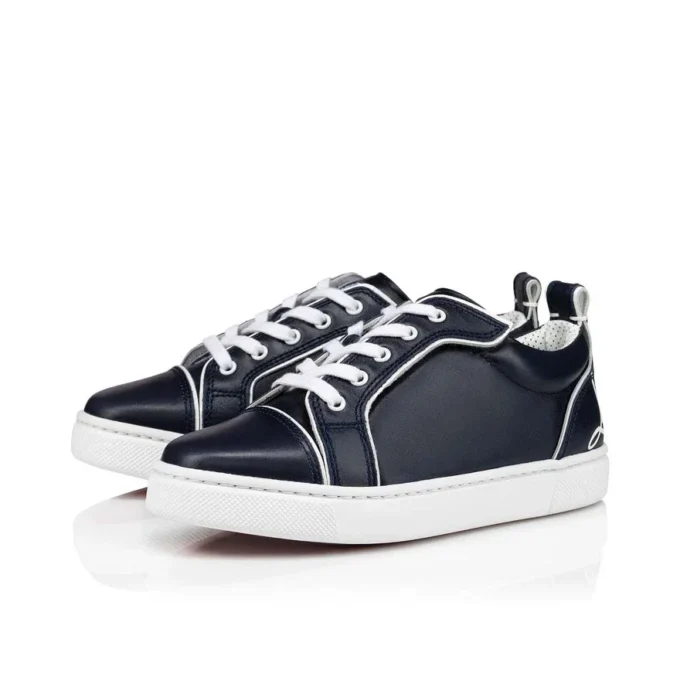 Funnyto – Low-Top-Sneaker – Kalbsleder – Marineblau – Kinder Funnyto – Low-Top-Sneaker – Kalbsleder – Marineblau – Kinder