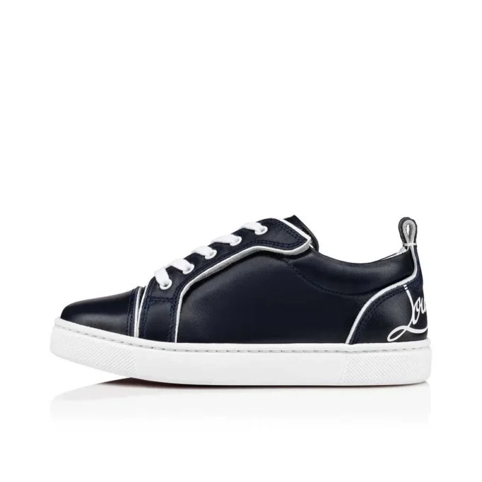 Funnyto – Low-Top-Sneaker – Kalbsleder – Marineblau – Kinder Funnyto – Low-Top-Sneaker – Kalbsleder – Marineblau – Kinder