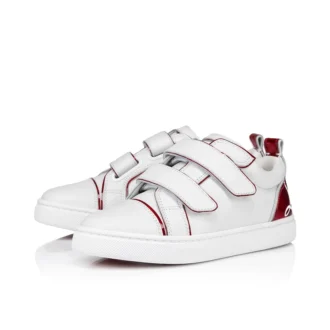 Funnyto Scratch – Sneaker – Kalbsleder und Lackkalbsleder Psychic – Bianco – Kinder