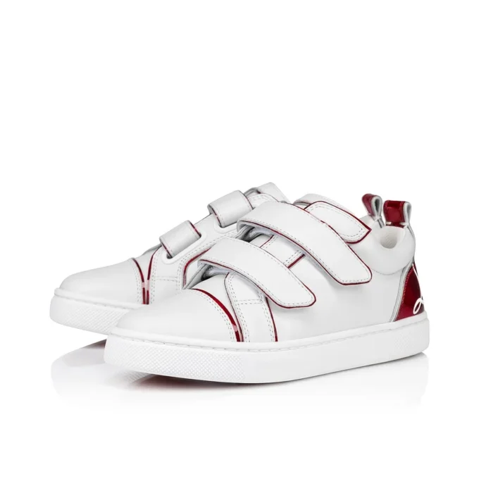 Funnyto Scratch – Sneaker – Kalbsleder und Lackkalbsleder Psychic – Bianco – Kinder Funnyto Scratch – Sneaker – Kalbsleder und Lackkalbsleder Psychic – Bianco – Kinder