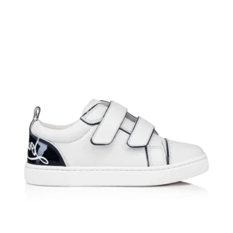 Funnyto Scratch – Sneaker – Lackkalbsleder – Bianco – Kinder