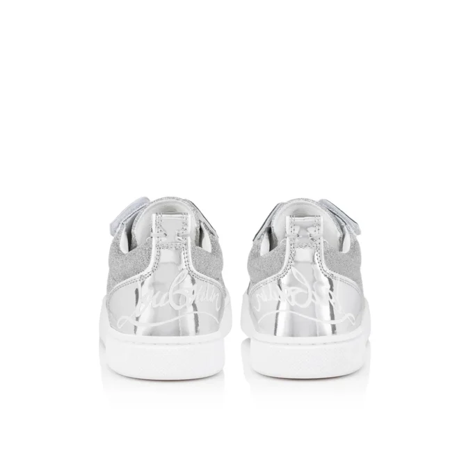 Funnyto – Sneaker – Glitzerndes Kalbsleder – Silber – Kinder Funnyto – Sneaker – Glitzerndes Kalbsleder – Silber – Kinder