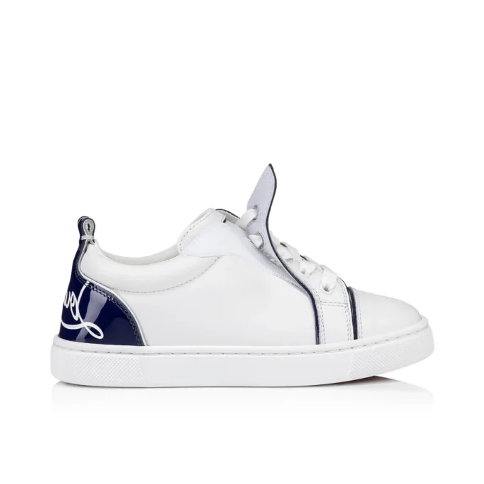 Funnyto – Sneaker – Kalbsleder und Lackkalbsleder – Bianco – Kinder Funnyto – Sneaker – Kalbsleder und Lackkalbsleder – Bianco – Kinder