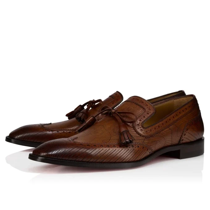 Grave Moc – Slipper – Patiniertes Kalbsleder – Havane – Herren