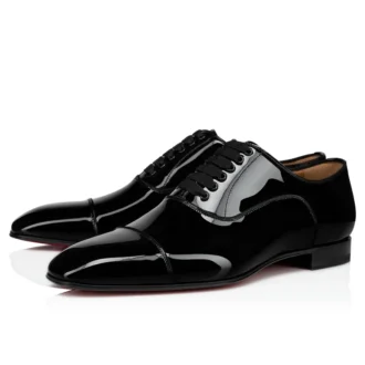 Greggo – Oxfords – Lackkalbsleder – Schwarz – Herren