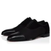 Greggory – Oxfords – Kalbsleder, Baumwolltwill und Veau-Velours – Schwarz – Herren Greggory – Oxfords – Kalbsleder, Baumwolltwill und Veau-Velours – Schwarz – Herren