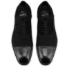 Greggory – Oxfords – Kalbsleder, Baumwolltwill und Veau-Velours – Schwarz – Herren Greggory – Oxfords – Kalbsleder, Baumwolltwill und Veau-Velours – Schwarz – Herren