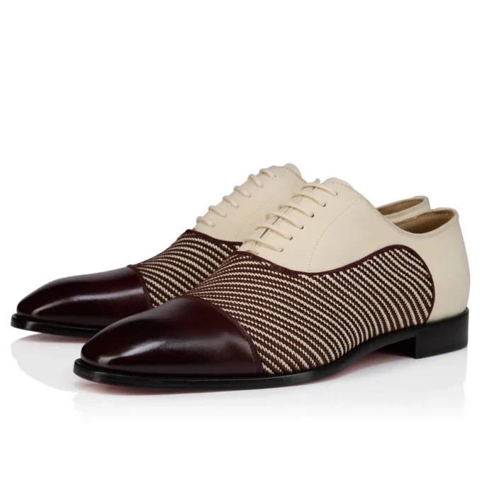 Greggory – Oxfords – Kalbsleder, Twill-Webung und Wildleder – Weiß und Braun – Herren Greggory – Oxfords – Kalbsleder, Twill-Webung und Wildleder – Weiß und Braun – Herren