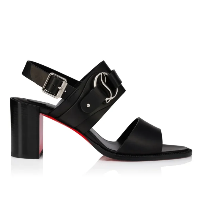 Her in Roma – 70-mm-Sandalen – gewachstes Kalbsleder – Schwarz – Damen Her in Roma – 70-mm-Sandalen – gewachstes Kalbsleder – Schwarz – Damen