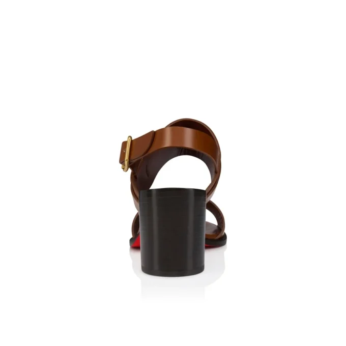 Her in Roma – 70-mm-Sandalen – Patiniertes Kalbsleder – Dunkles Karminrot – Damen Her in Roma – 70-mm-Sandalen – Patiniertes Kalbsleder – Dunkles Karminrot – Damen