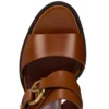 Her in Roma – 70-mm-Sandalen – Patiniertes Kalbsleder – Dunkles Karminrot – Damen Her in Roma – 70-mm-Sandalen – Patiniertes Kalbsleder – Dunkles Karminrot – Damen
