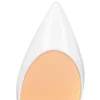 Hot Chick – 100-mm-Pumps – Lackkalbsleder – Bianco – Damen