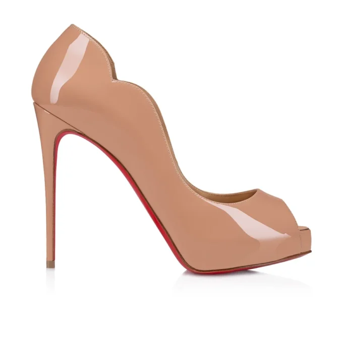 Hot Chick Alta – 120 mm Pumps mit offener Spitze – Lackkalbsleder – Blush – Damen Hot Chick Alta – 120 mm Pumps mit offener Spitze – Lackkalbsleder – Blush – Damen