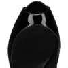Hot Chick Alta – 120 mm Pumps mit offener Spitze – Lackkalbsleder – Schwarz – Damen