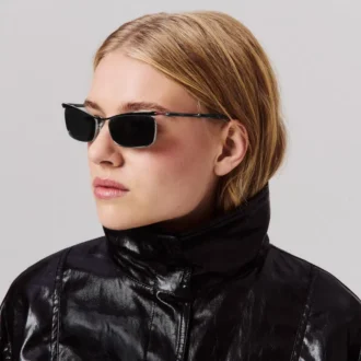Hot Chick Lb0021 – Sonnenbrille – Metall – Dunkles Ruthenium