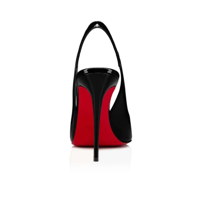 Hot Chick Sling – 100-mm-Slingback-Pumps – Lackkalbsleder – Schwarz – Damen Hot Chick Sling – 100-mm-Slingback-Pumps – Lackkalbsleder – Schwarz – Damen