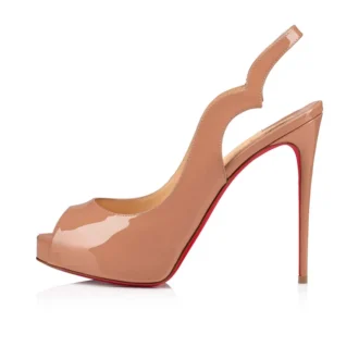 Hot Chick Sling Alta – 120 mm Slingback-Pumps – Lackkalbsleder – Blush – Damen