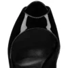 Hot Chick Sling Alta – 120-mm-Slingback-Pumps – Lackkalbsleder – Schwarz – Damen