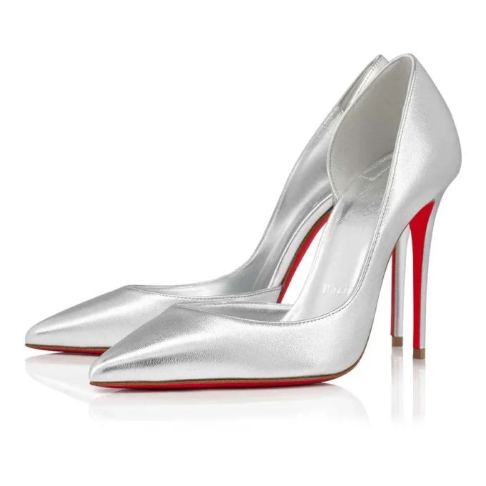 Iriza – 100-mm-Pumps – Laminiertes Nappaleder – Silber – Damen Iriza – 100-mm-Pumps – Laminiertes Nappaleder – Silber – Damen