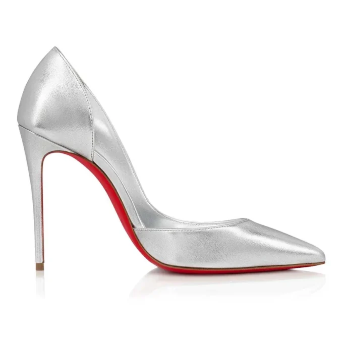 Iriza – 100-mm-Pumps – Laminiertes Nappaleder – Silber – Damen Iriza – 100-mm-Pumps – Laminiertes Nappaleder – Silber – Damen