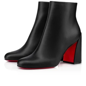 Jane Booty – 85 mm niedrige Stiefel – Kalbsleder – Schwarz – Damen