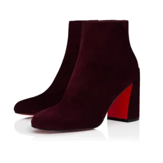 Jane Booty – 85 mm niedrige Stiefel – Veau Velours – Amara – Damen