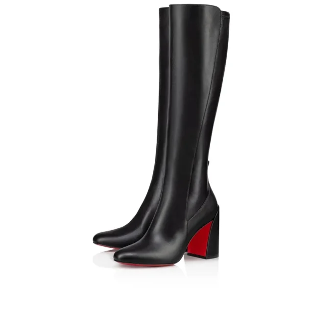 Jane Botta – 85-mm-Stiefel – Kalbsleder und Nappaleder – Schwarz – Damen Jane Botta – 85-mm-Stiefel – Kalbsleder und Nappaleder – Schwarz – Damen